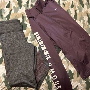 Under Armour Matching Set- Cold gear Half Zip and Leggings